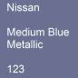 Preview: Nissan, Medium Blue Metallic, 123.